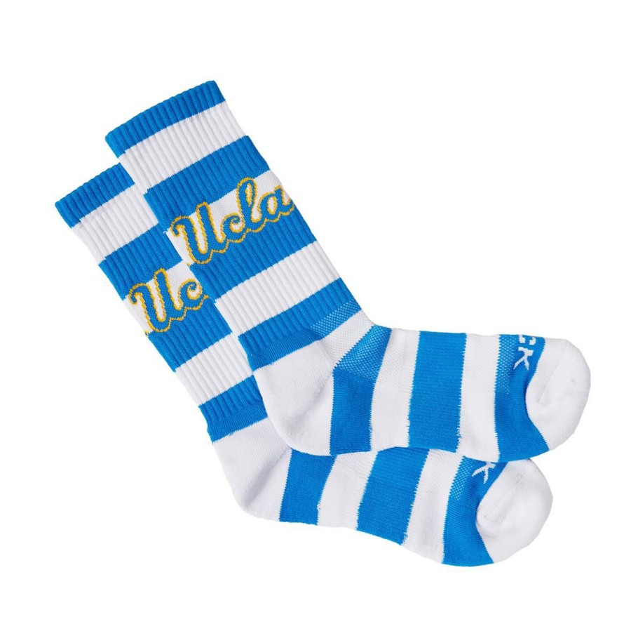 Accessories * | Ucla Script Rugby Socks Top Sellers Blue/White